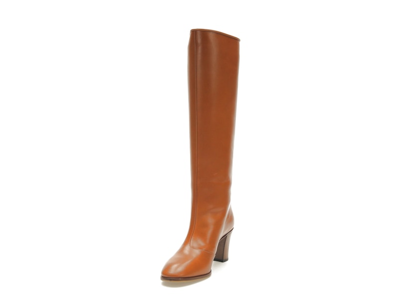 adidas x Gucci 73mm Knee-High Boots Cognac Leather