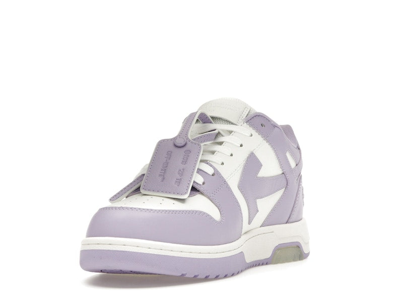 OFF-WHITE Out Of Office Calf Leather White Lilac