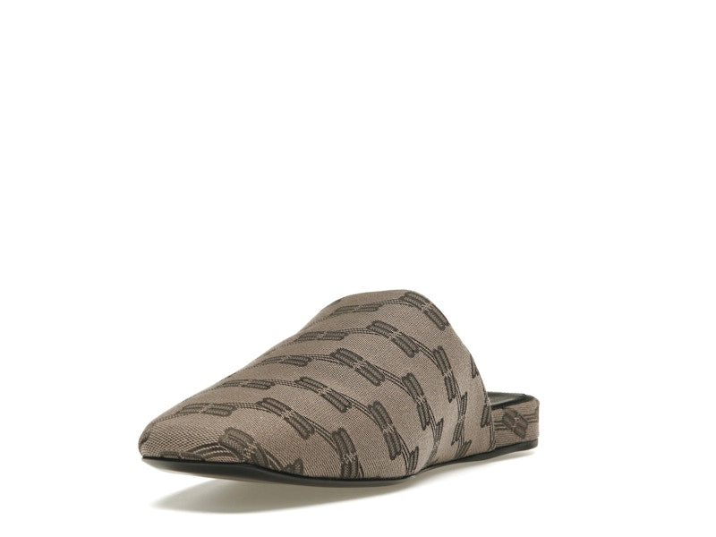 Balenciaga Cozy Jacquard Mules Brown