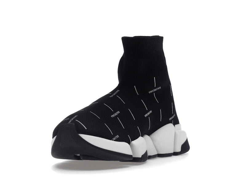 Balenciaga Speed 2.0 Black White Logo