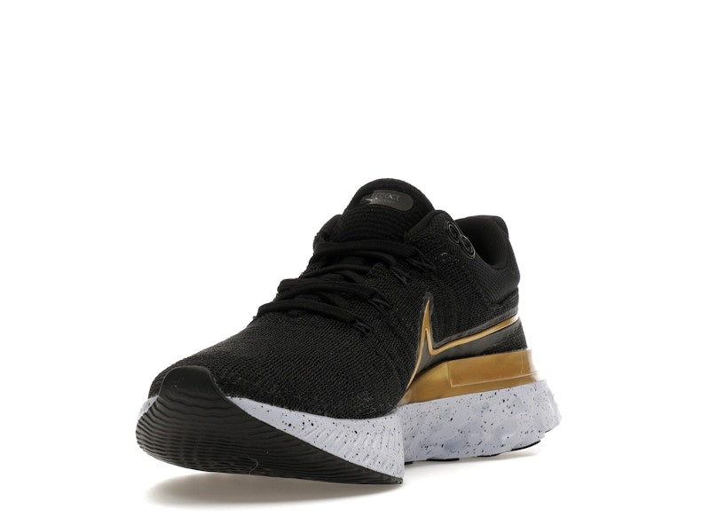 Nike React Infinity Run Flyknit 2 Black Metallic Gold (Women's)