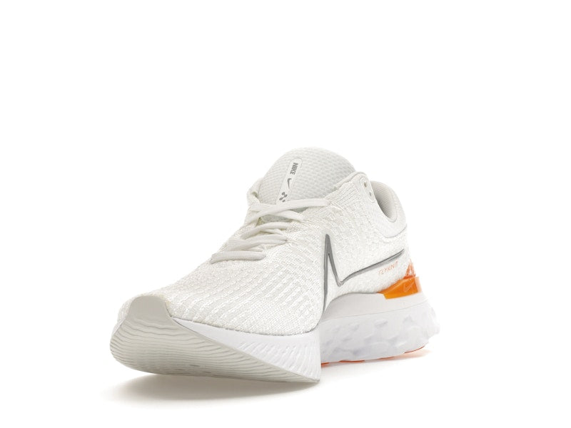Nike React Infinity Run Flyknit 3 White Grey Kumquat