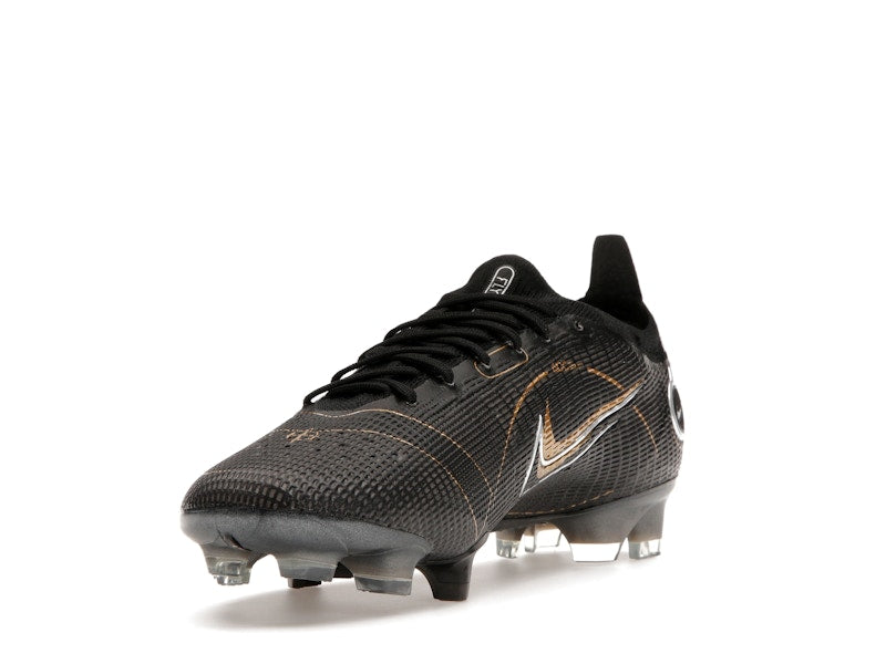 Nike Mercurial Vapor 14 Elite FG Black Metallic Silver Cave Stone Metallic Gold