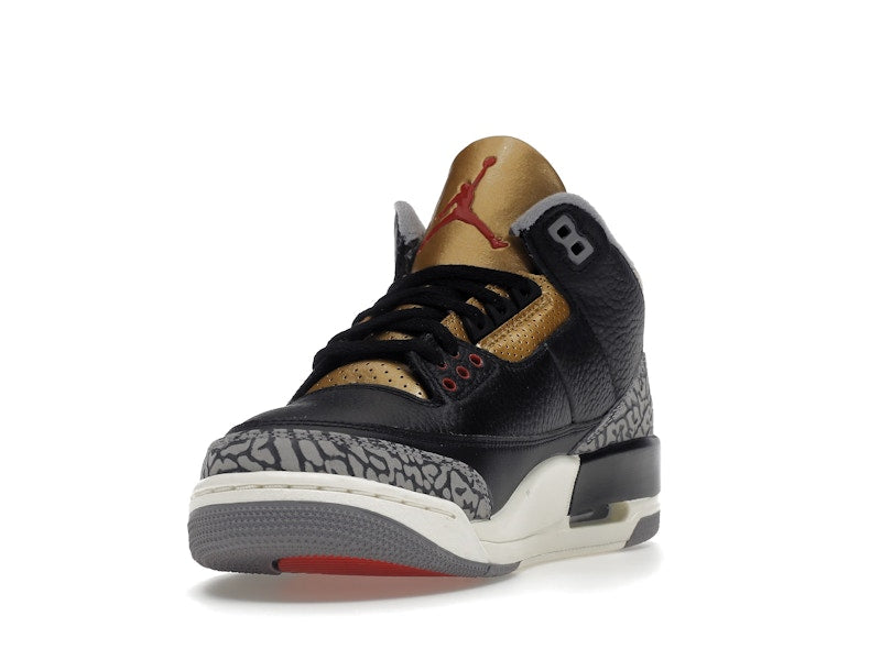 Jordan 3 Retro Black Cement Gold (Women's)