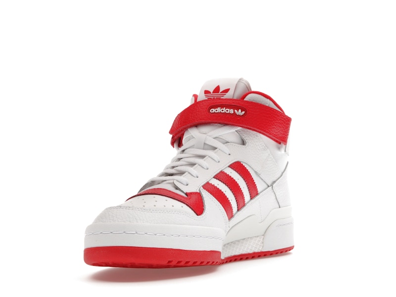 adidas Forum Mid Cloud White Vivid Red