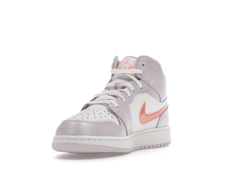 Jordan 1 Mid SE Barely Grape Iridescent Swoosh (GS)