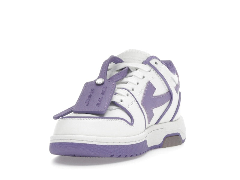 OFF-WHITE Out Of Office OOO Low Tops Outlined White Lilac Purple (Women's)