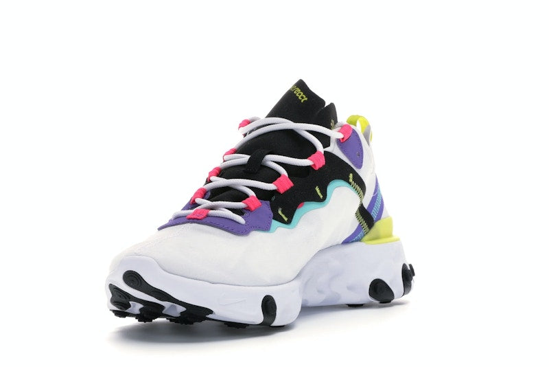 Nike React Element 55 White Psychic Purple Hyper Pink