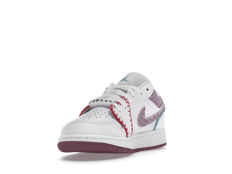Jordan 1 Low White Light Bordeaux (GS)