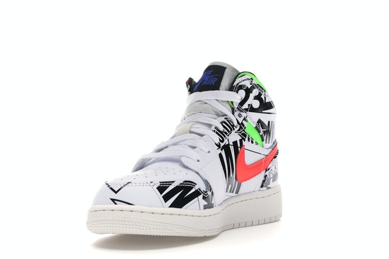 Jordan 1 Mid All Over Logos (GS)