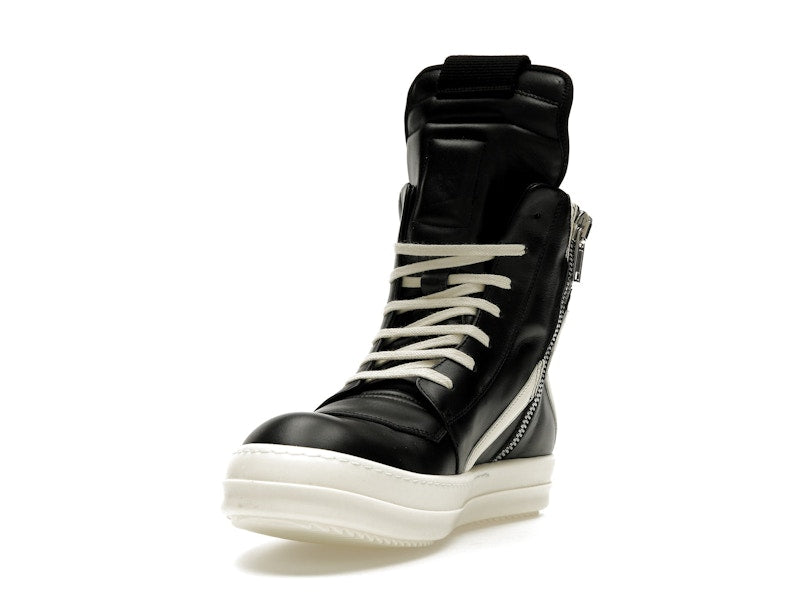 Rick Owens Strobe Geobasket High Black Milk
