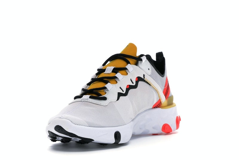 Nike React Element 55 White Black Crimson Gold