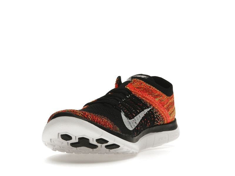 Nike Free Flyknit 4.0 Black Volt Bright Crimson