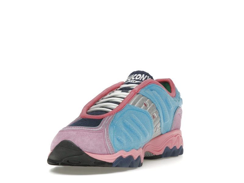 Saucony Matrix Jae Tips No Shoes In The House Blue Pink