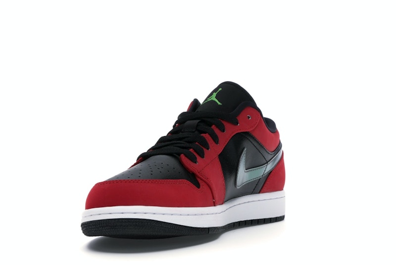 Jordan 1 Low Black Green Pulse Gym Red