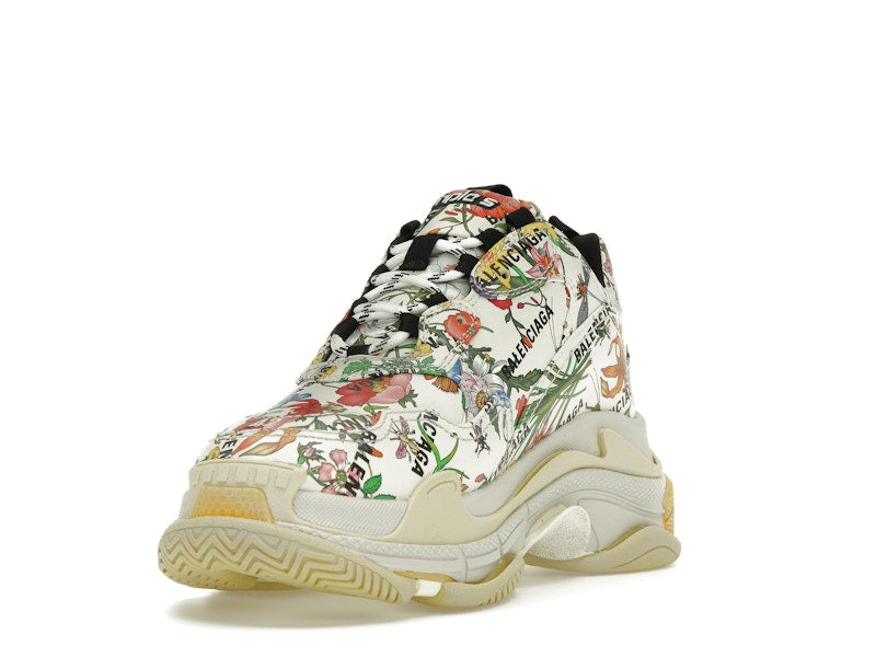 Gucci x Balenciaga The Hacker Project Triple S Flora Print
