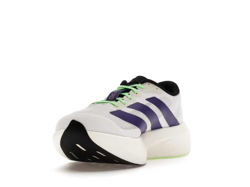 adidas Adizero Evo SL White Purple Lime Burst