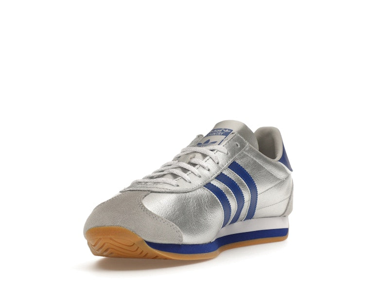 adidas Country OG Matte Silver Bright Blue Cloud White