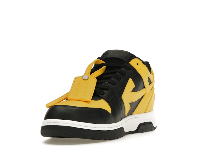 OFF-WHITE Out Of Office OOO Low Tops Black Yellow