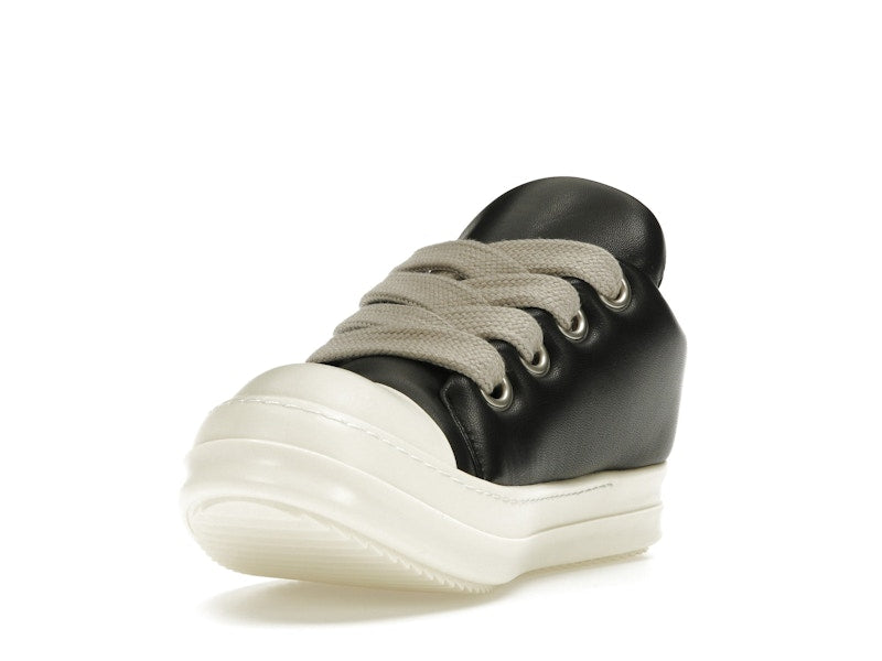 Rick Owens Jumbo Lace Padded Sneaks Low Black Milk