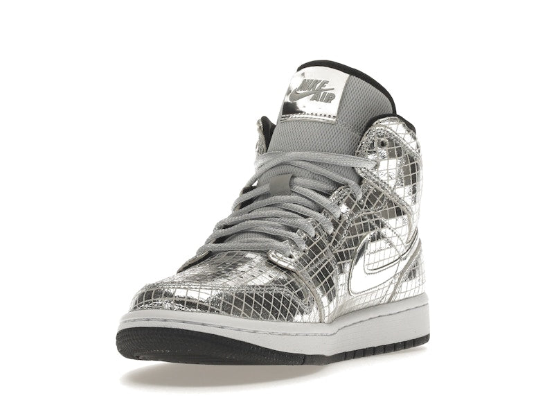 Jordan 1 Mid SE Disco Metallic Silver (Women's)