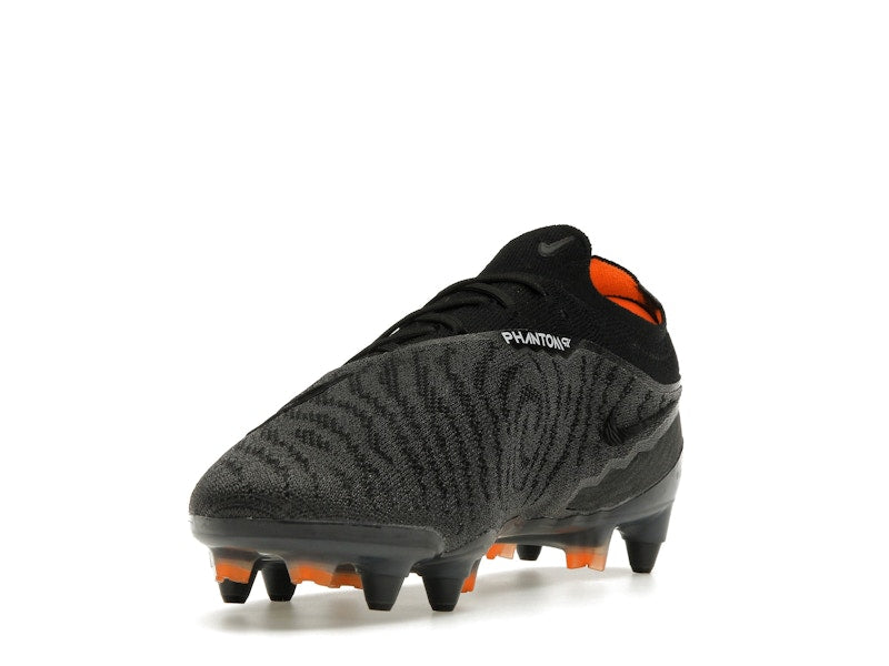 Nike Gripknit Phantom GX Elite SG-Pro Anti-Clog Traction Black Dark Smoke Grey Total Orange