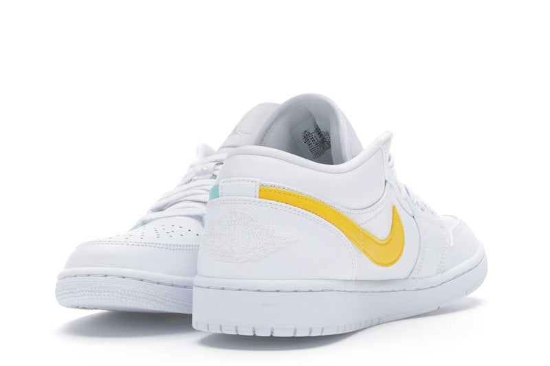 Jordan 1 Low White Multi-Color Swoosh