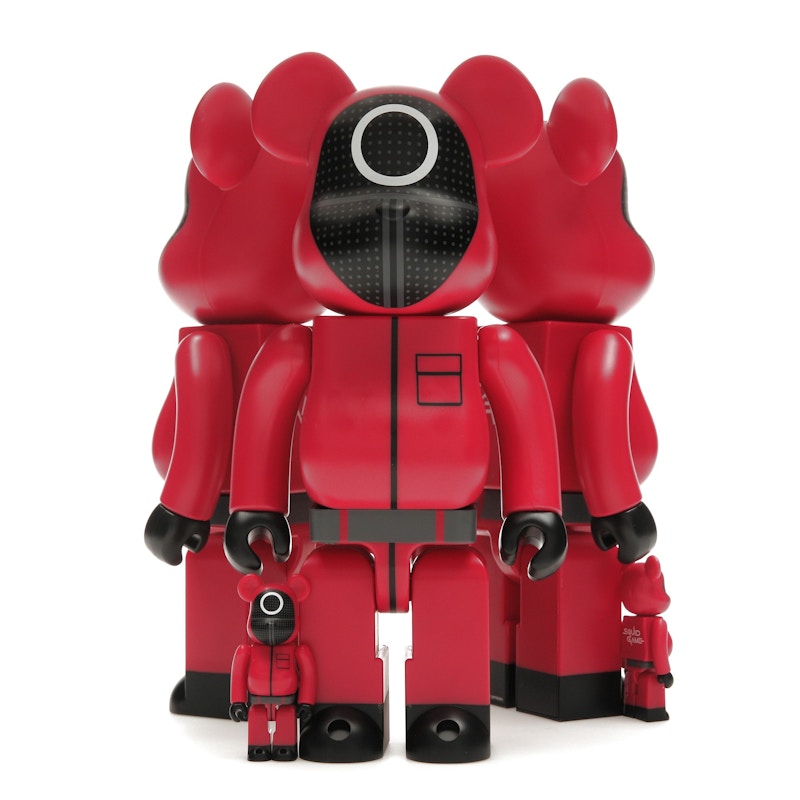 Bearbrick x Squid Game Guard (Circle/Triangle/Square) 100% & 400% Set of 3