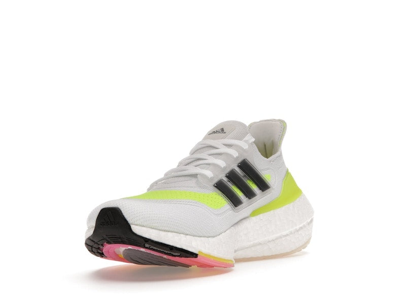 adidas Ultra Boost 21 White Solar Yellow
