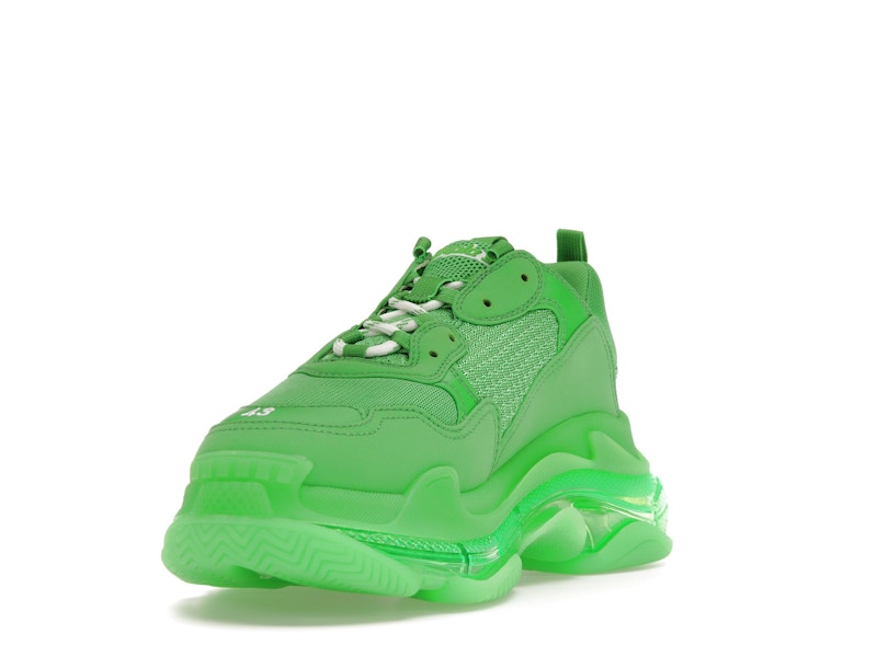 Balenciaga Triple S Clear Sole Bright Green