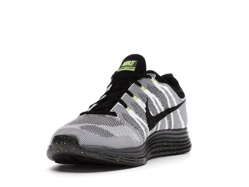 Nike Flyknit Lunar1+ White Black Volt