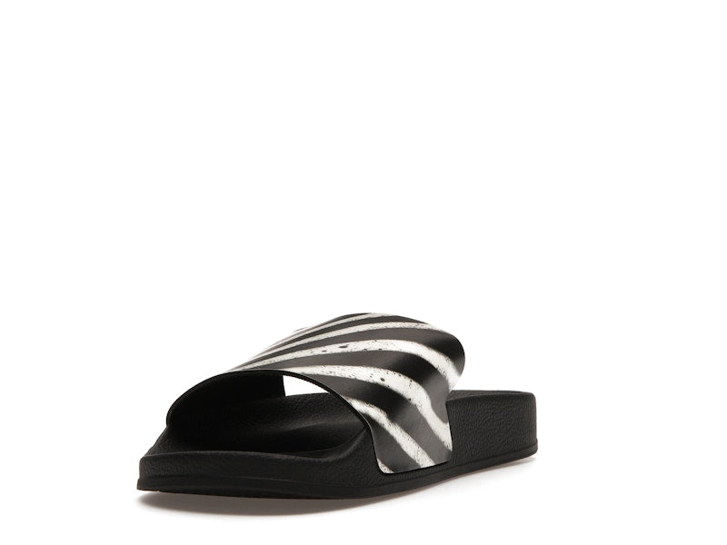 Off-White Spray Stripes Slides Black