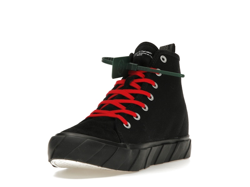 OFF-WHITE Vulcanized Hi Canvas Black Red