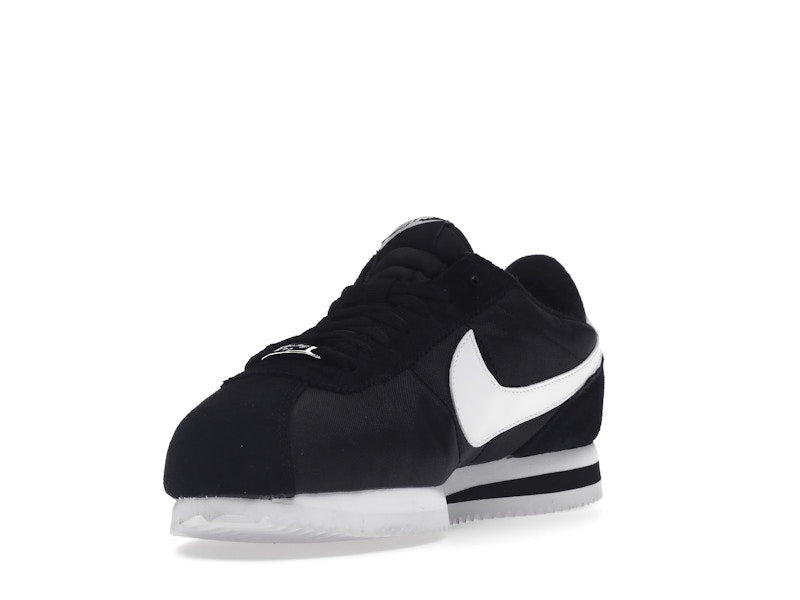 Nike Cortez Basic Nylon Black White-Metallic Silver