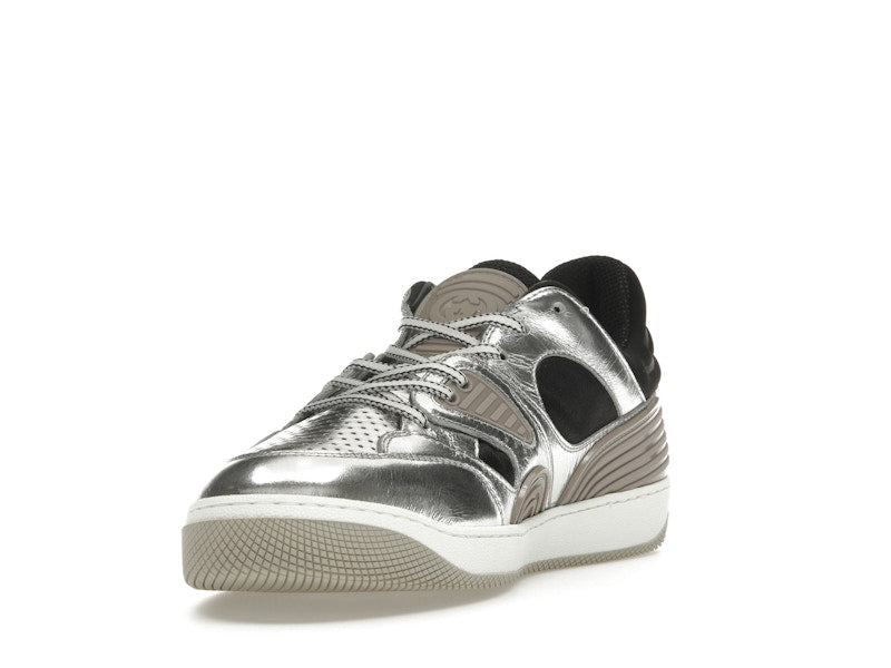 Gucci Basket Low Silver Black