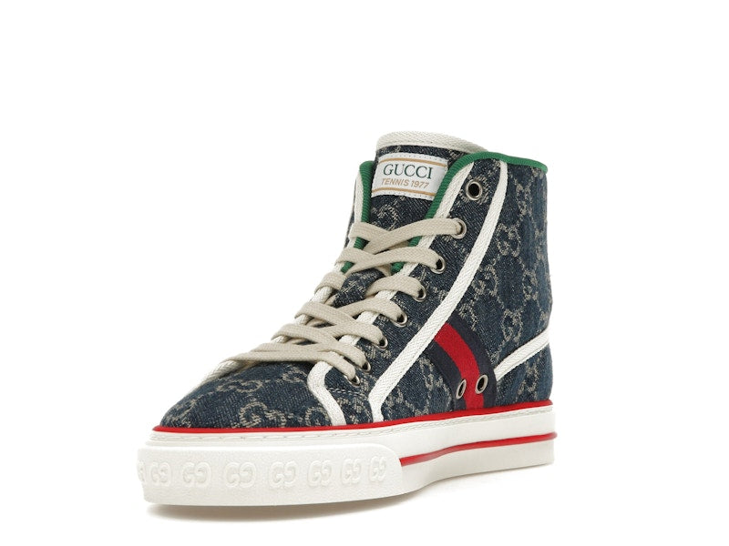 Gucci Tennis 1977 High Top Denim GG Print (Women's)