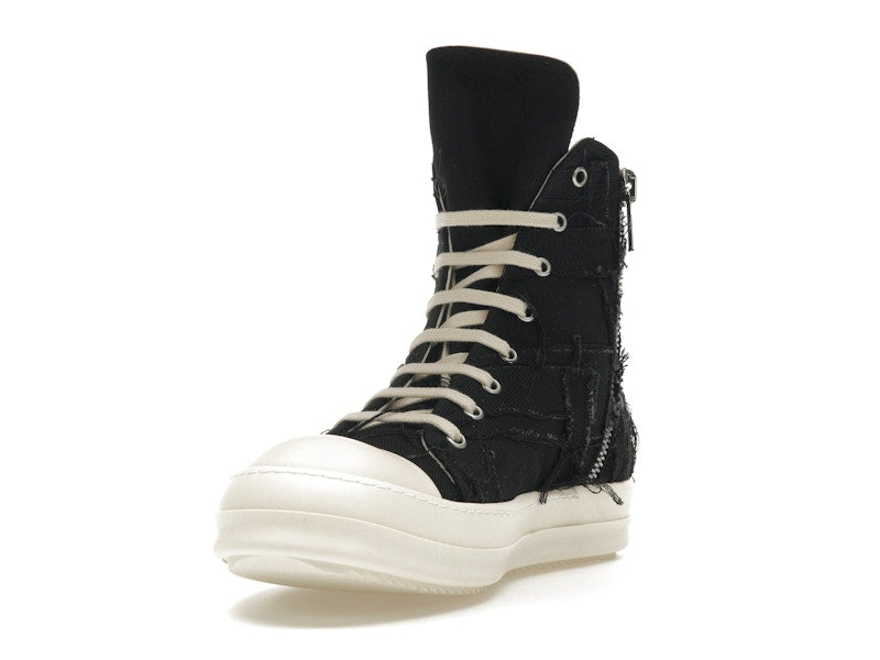 Rick Owens DRKSHDW Slashed Sneaks Black Milk