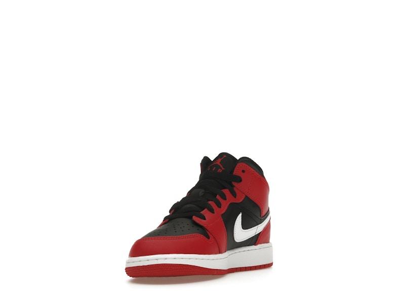 Jordan 1 Mid Gym Red Black White (GS)