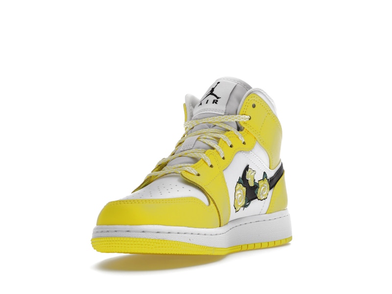 Jordan 1 Mid Dynamic Yellow Floral (GS)