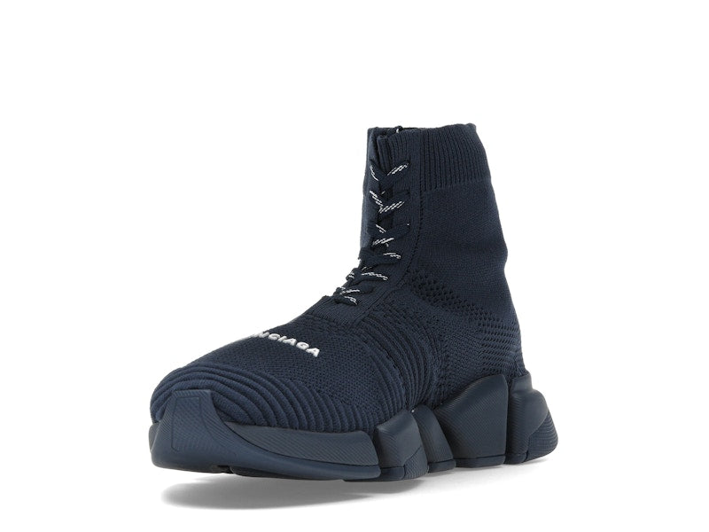 Balenciaga Speed 2.0 Lace Up Recycled Dark Blue