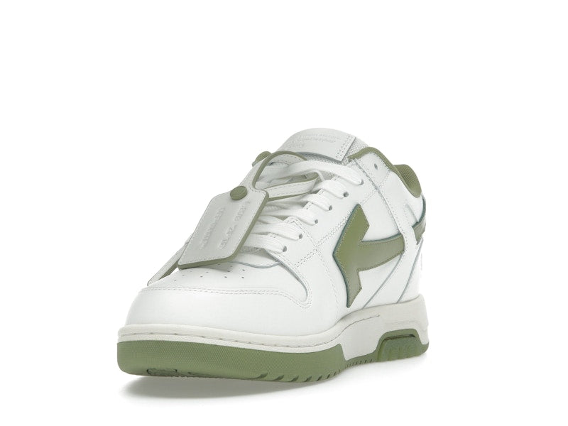 OFF-WHITE Out Of Office OOO Low Tops White Sage