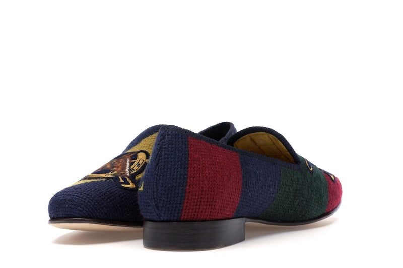 Ralph Lauren Formal Slipper Palace Engineered Equestrian Print
