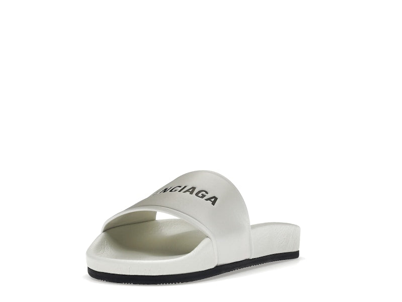 Balenciaga Pool Slide White Black (Women's)