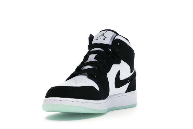 Jordan 1 Mid White Black Teal Tint (GS)
