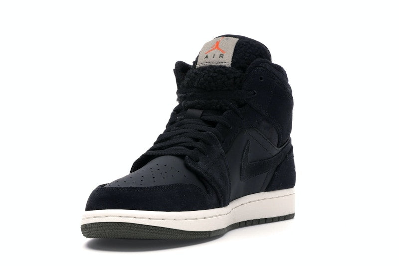 Jordan 1 Mid Black Olive Canvas