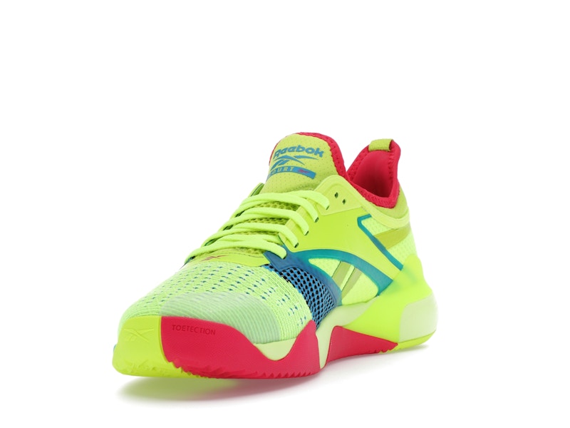 Reebok Nano Court Digital Lime Aqua Bold Pink