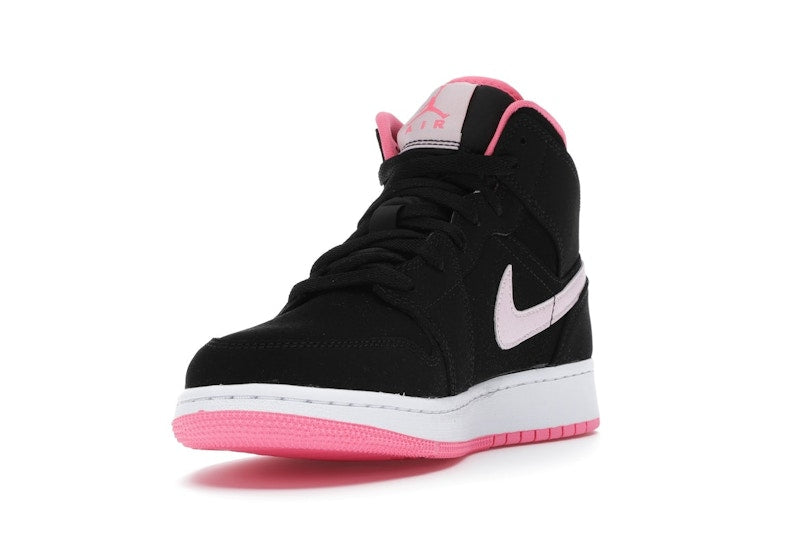 Jordan 1 Mid Black Digital Pink (GS)