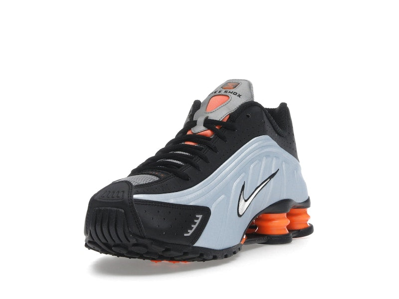 Nike Shox R4 Blue Tint Total Orange Black Metallic Silver (Women's)