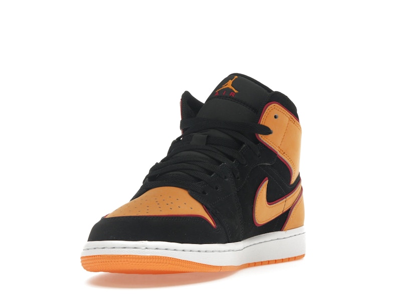 Jordan 1 Mid Fat Tongue Black Orange