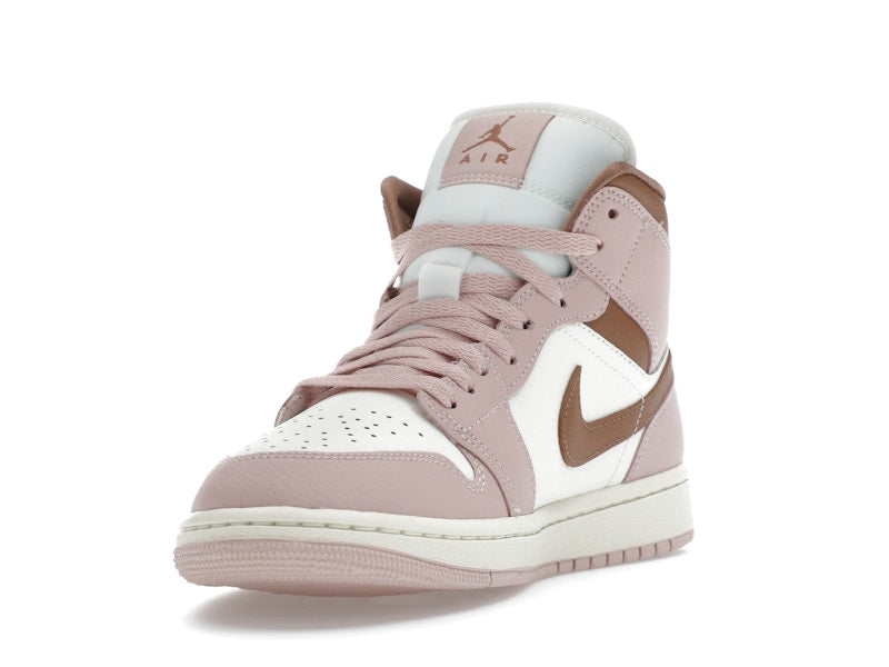 Jordan 1 Mid Pink Oxford Brown (Women's)